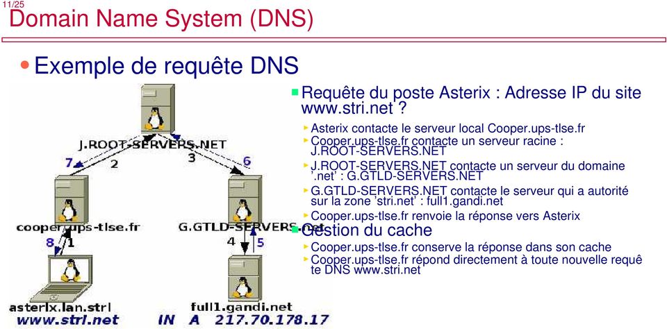 NET G.GTLD-SERVERS.NET contacte le serveur qui a autorité sur la zone stri.net : full1.gandi.net Cooper.ups-tlse.