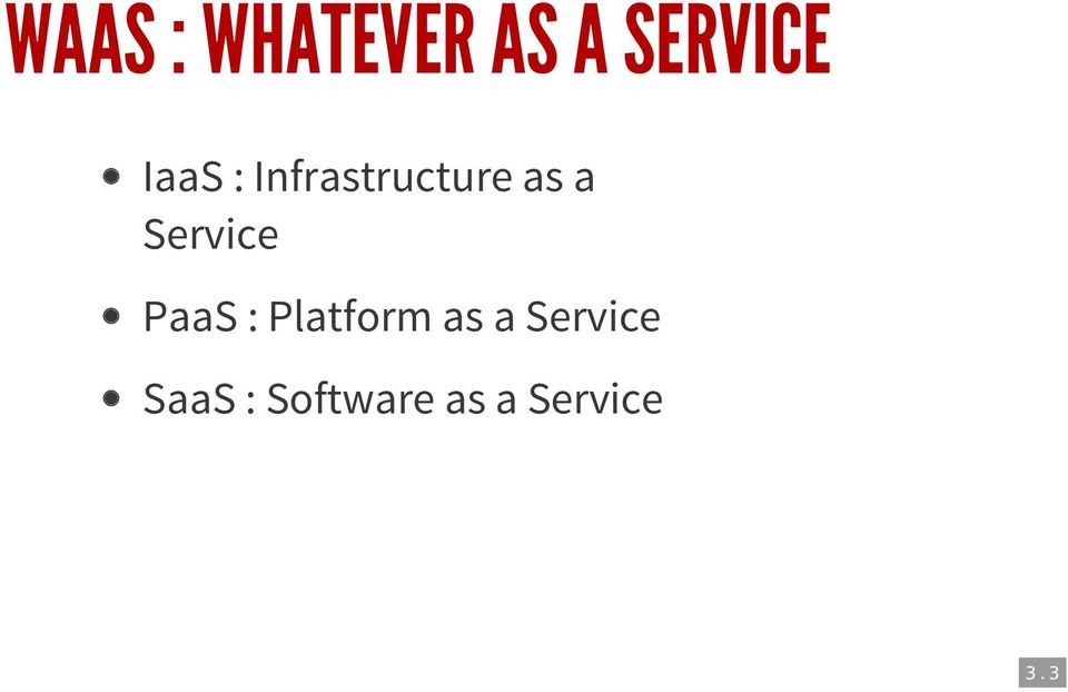Service PaaS : Platform as a