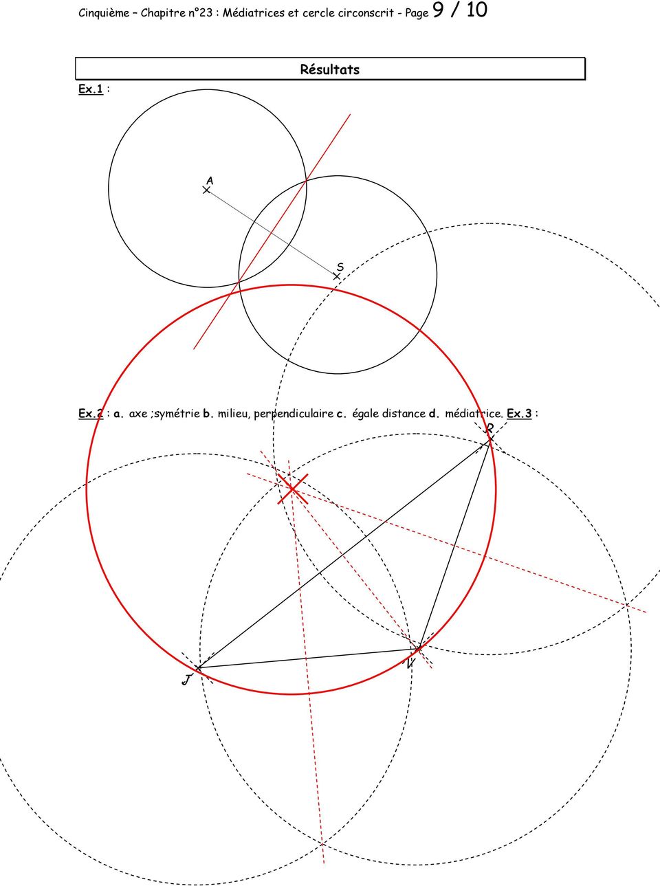 1 : Résultats A S Ex.2 : a. axe ;symétrie b.