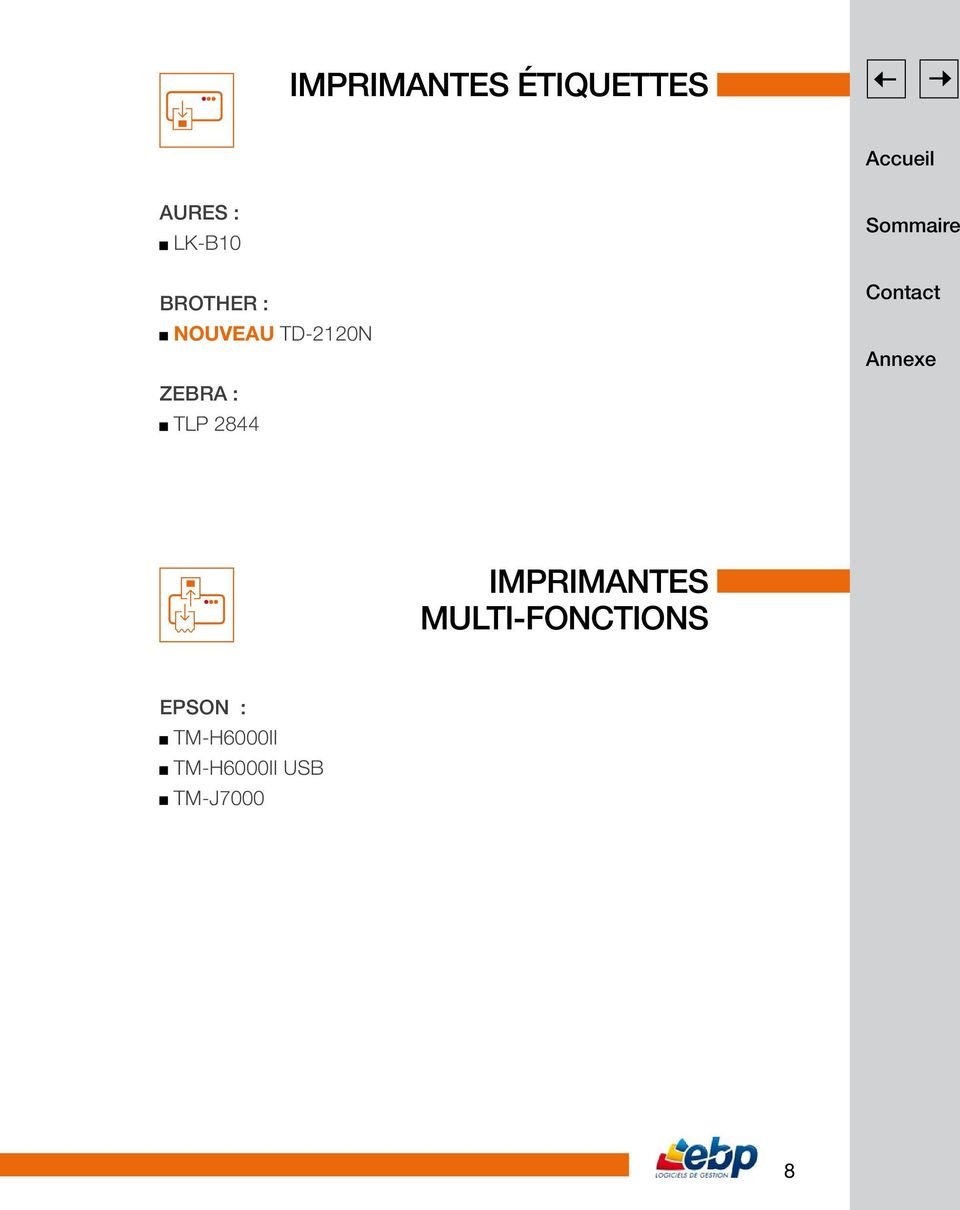 TLP 2844 ImprimanteS multi-fonctions