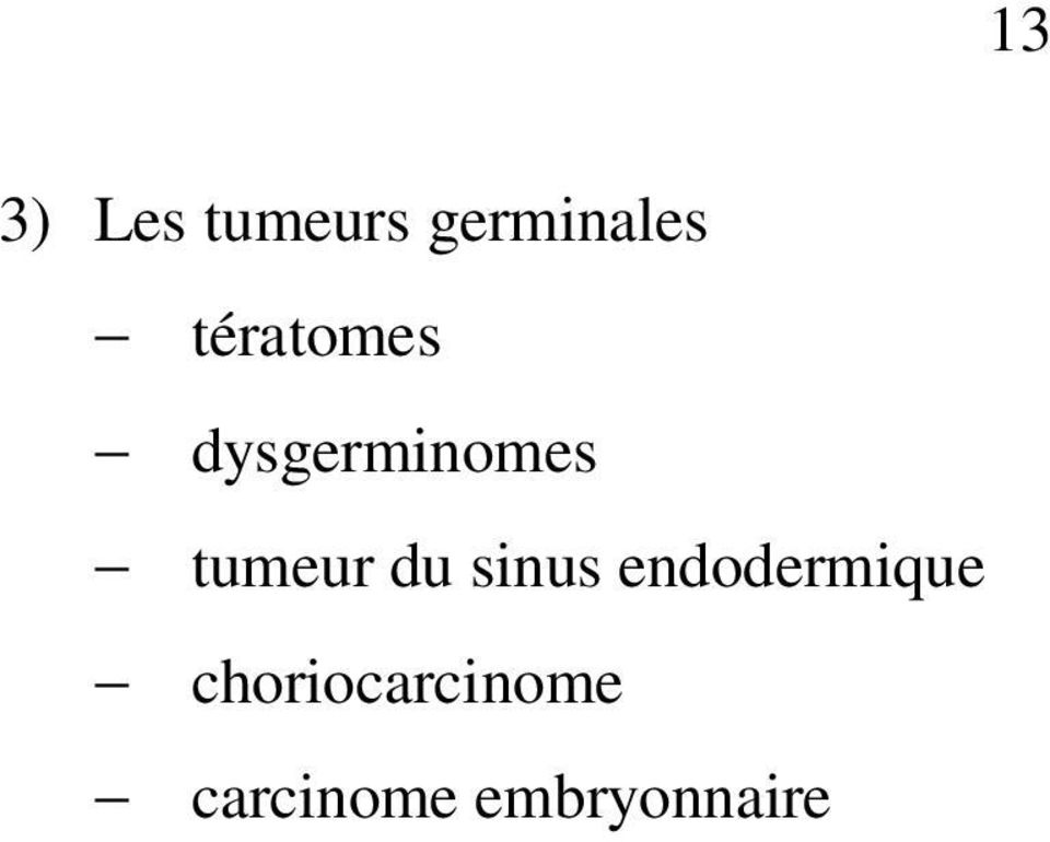 tumeur du sinus endodermique