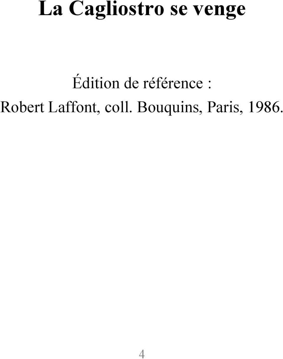 Robert Laffont, coll.