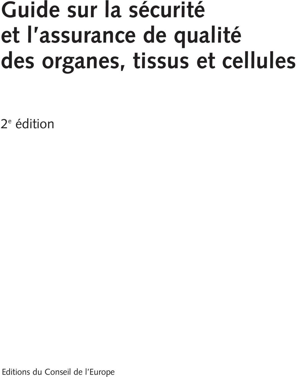 organes, tissus et cellules 2