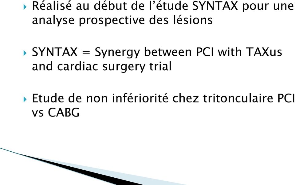 between PCI with TAXus and cardiac surgery trial