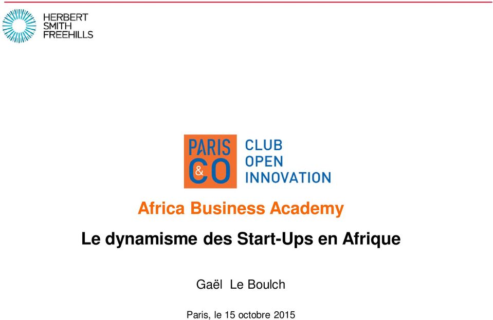 Start-Ups en Afrique Gaël