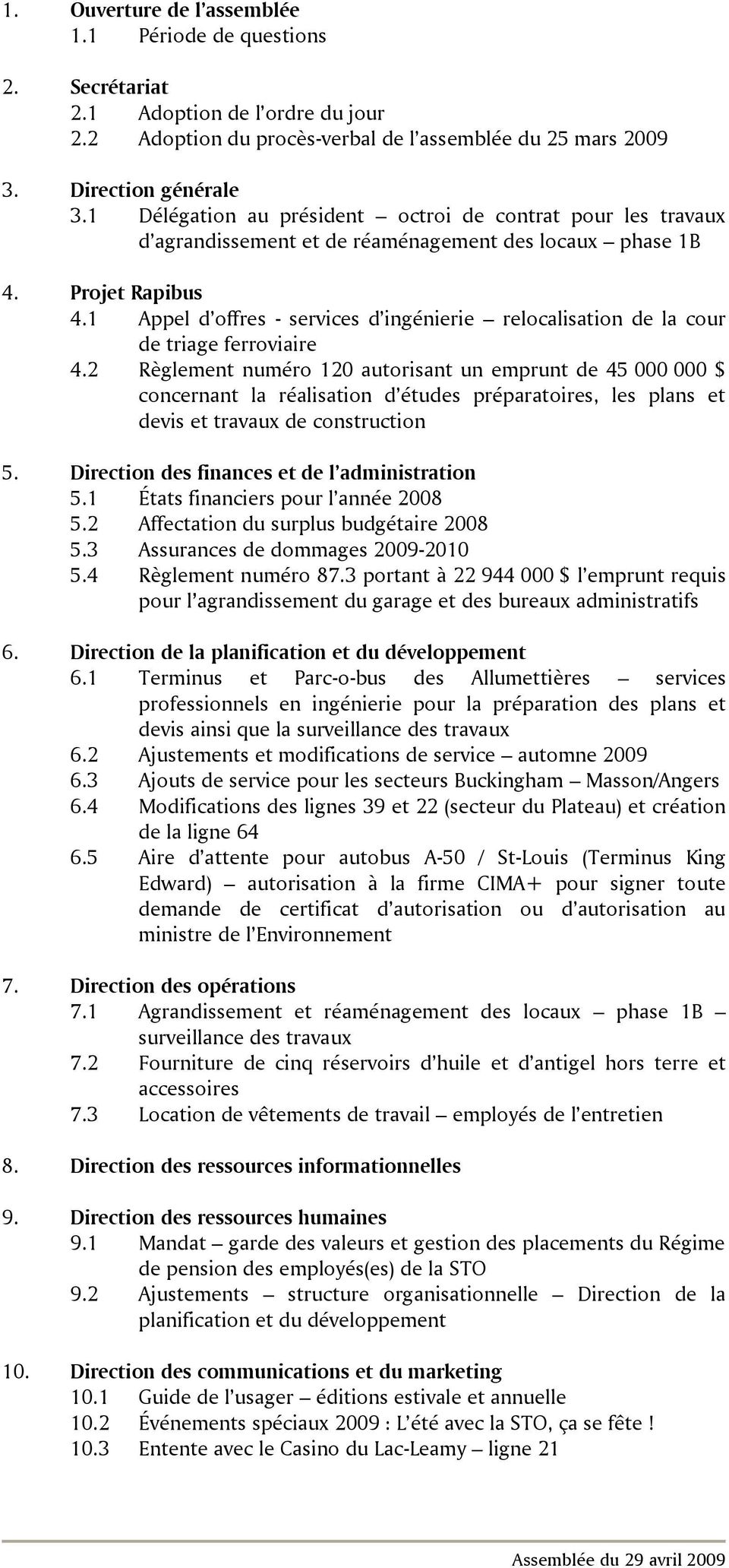 1 Appel d offres - services d ingénierie relocalisation de la cour de triage ferroviaire 4.