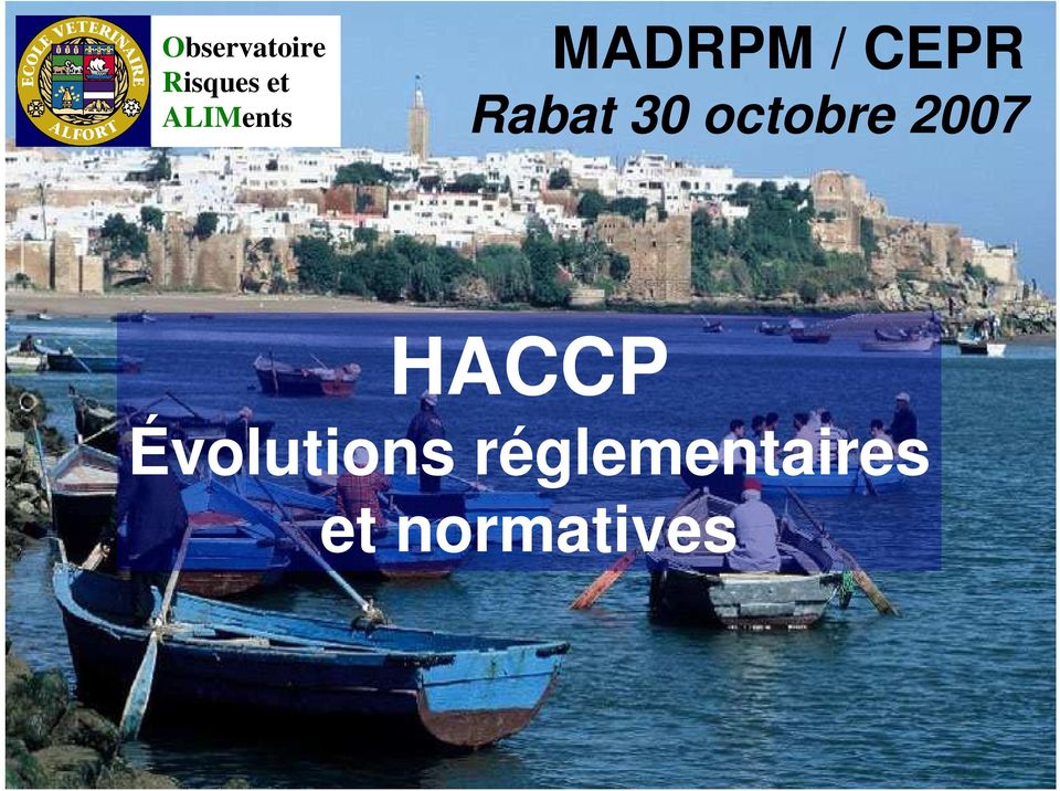 HACCP Évolutions