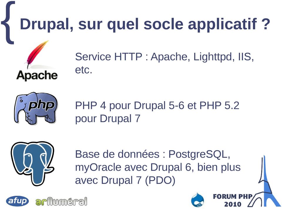 PHP 4 pour Drupal 5-6 et PHP 5.