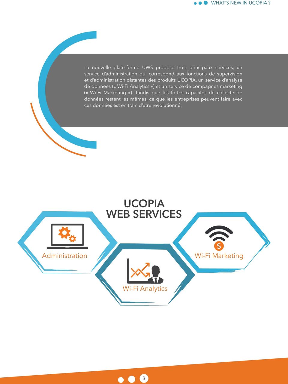 d administration distantes des produits UCOPIA, un service d analyse de données («Wi-Fi Analytics») et un service de compagnes marketing
