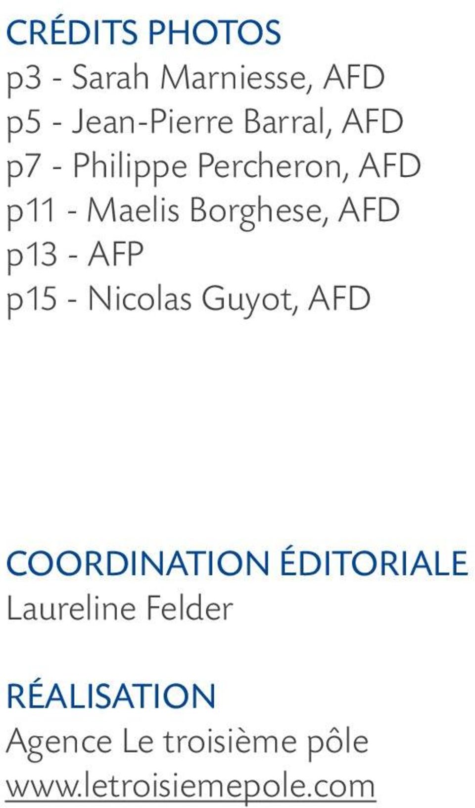 AFP p15 - Nicolas Guyot, AFD Coordination éditoriale Laureline