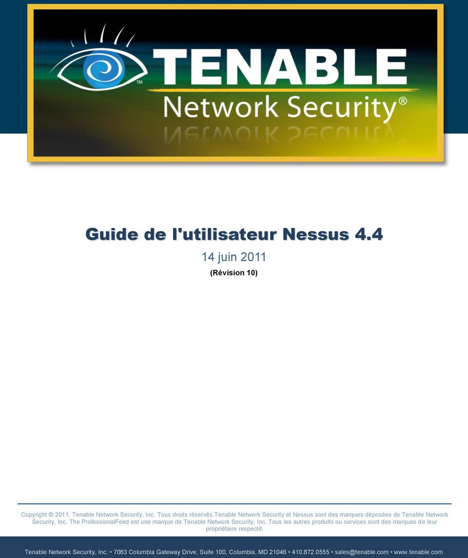 The ProfessionalFeed est une marque de Tenable Network Security, Inc.