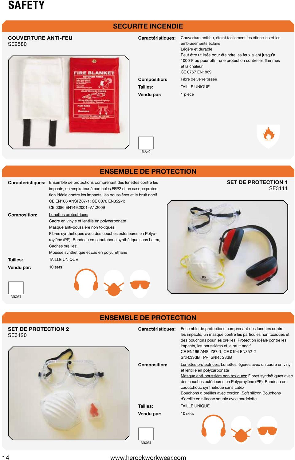 contre les impacts, un respirateur à particules FFP2 et un casque protection idéale contre les impacts, les poussières et le bruit nocif CE EN166 ANSI Z87-1; CE 0070 EN352-1; CE 0086