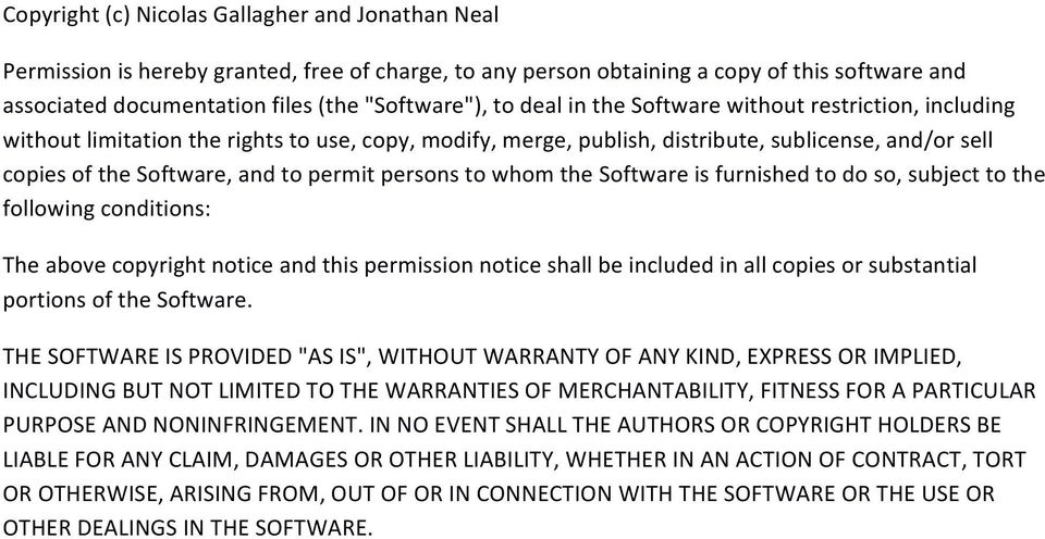 persons to whom the Software is furnished to do so, subject to the following conditions: The above copyright notice and this permission notice shall be included in all copies or substantial portions
