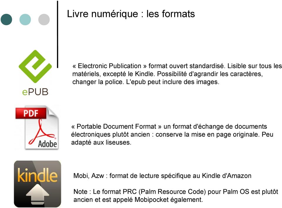 «Portable Document Format» un format d'échange de documents électroniques plutôt ancien : conserve la mise en page originale.