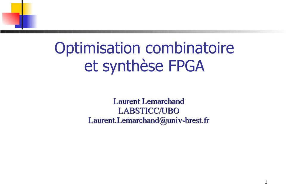 Lemarchand LABSTICC/UBO