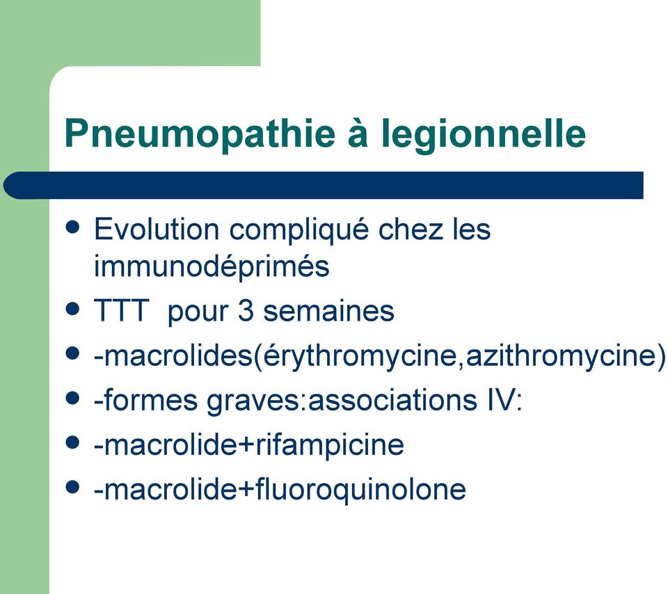 -macrolides(érythromycine,azithromycine) -formes