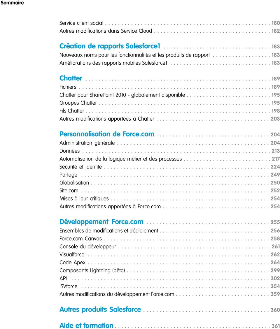 ........................................................ 189 Fichiers........................................................... 189 Chatter pour SharePoint 2010 - globalement disponible.