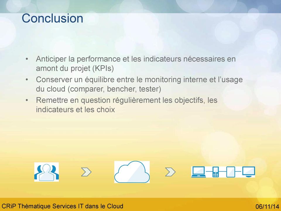 monitoring interne et l usage du cloud (comparer, bencher, tester)