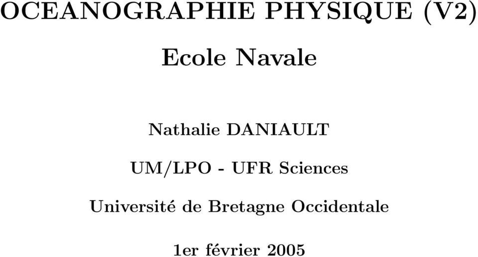 UM/LPO - UFR Sciences Université