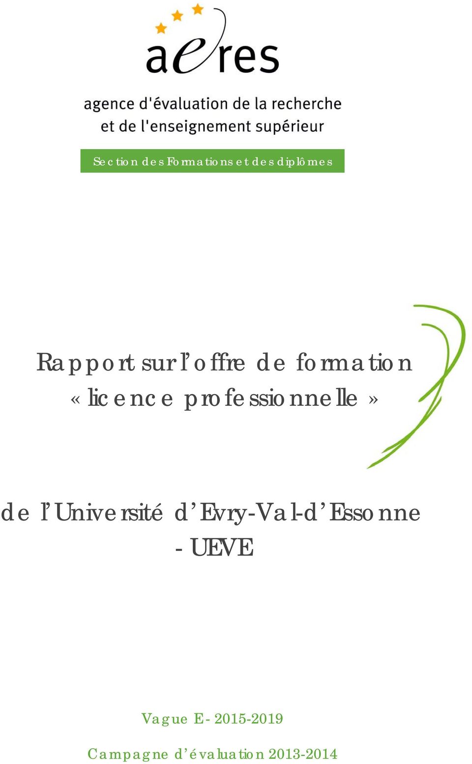professionnelle» de l Université d Evry-Val-d