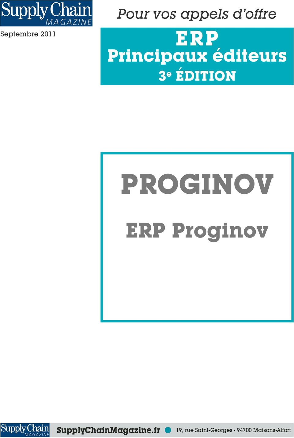 PROGINOV ERP Proginov