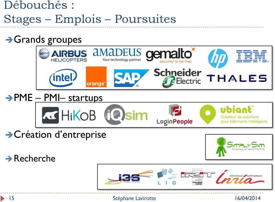 groupes PME PMI startups