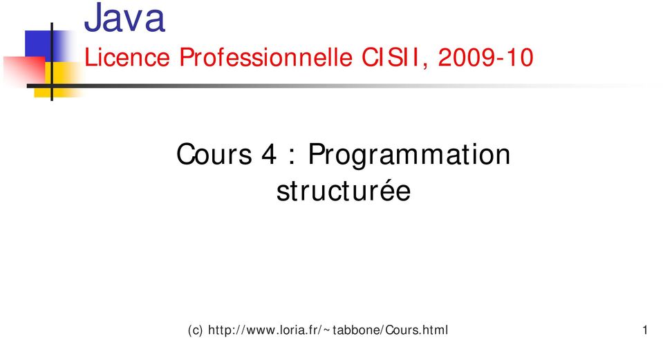 Programmation structurée (c)
