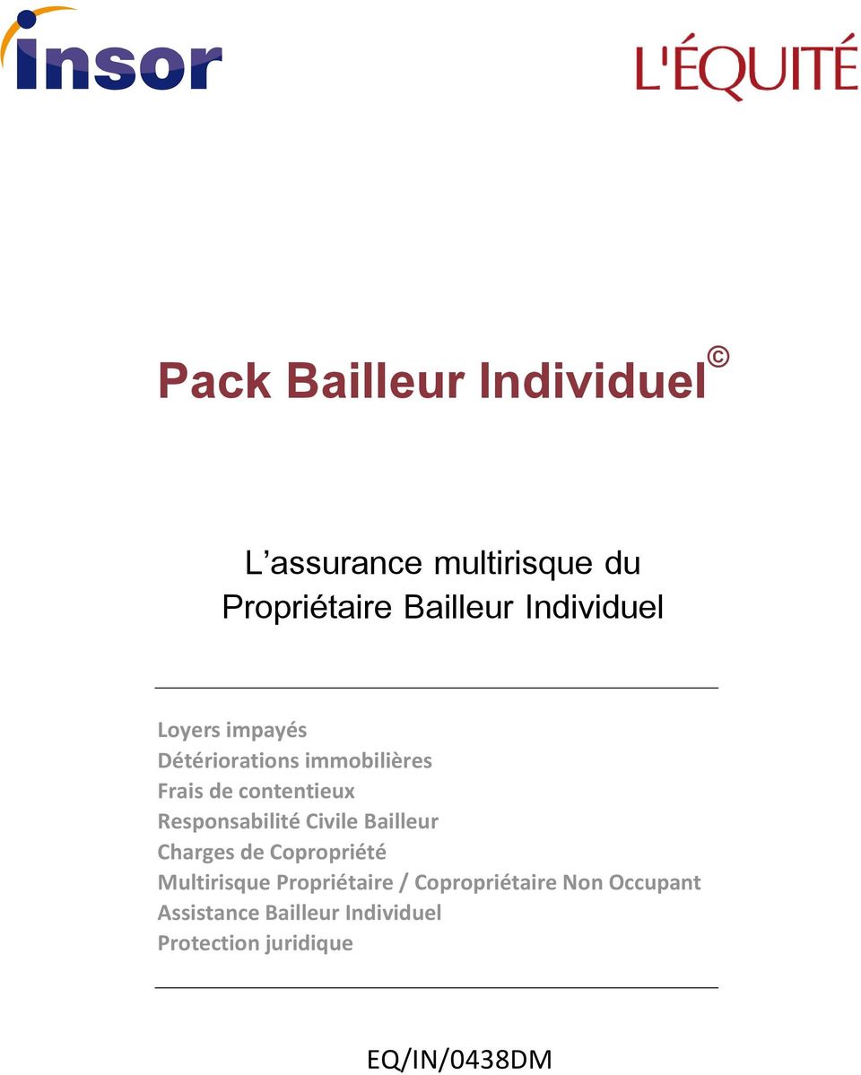 Responsabilité Civile Bailleur Charges de Copropriété Multirisque Propriétaire /