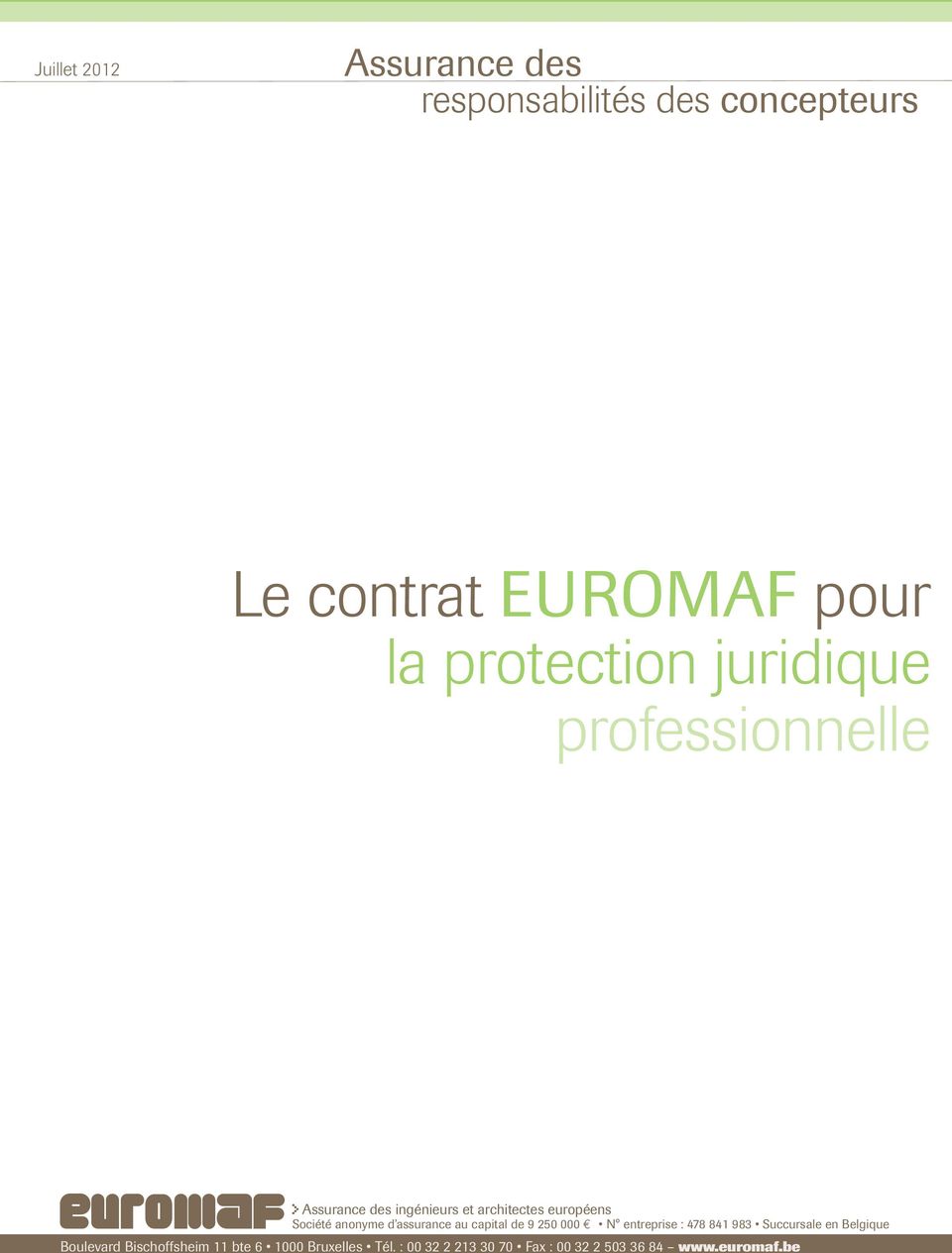 contrat EUROMAF pour la protection