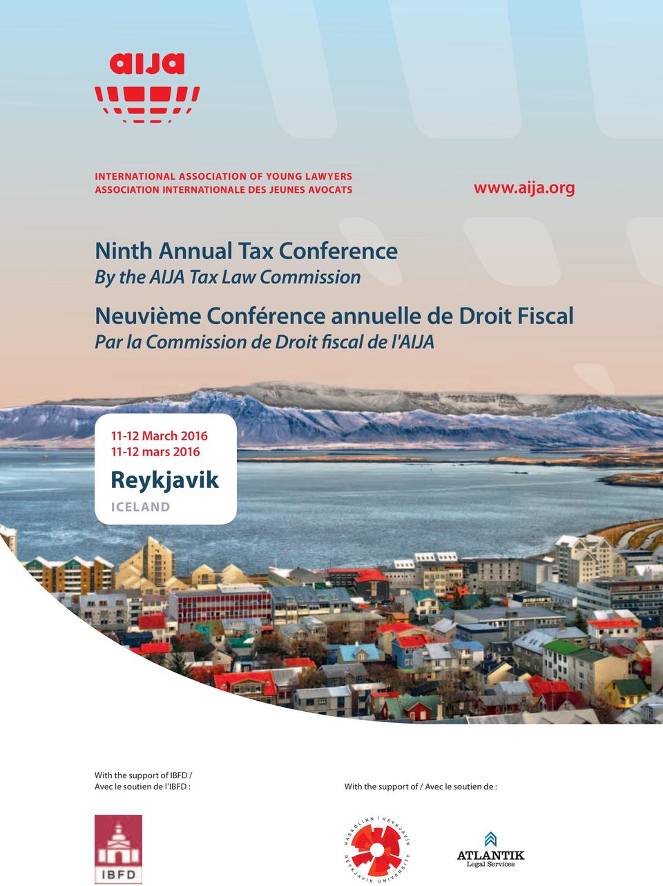 Droit Fiscal Par la Commission de Droit fiscal de l'aija 11-12 March 2016 11-12 mars 2016 Reykjavik
