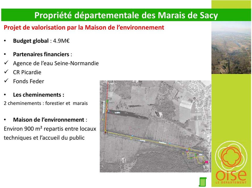 9M Partenaires financiers : Agence de l eau Seine-Normandie CR Picardie Fonds Feder Les