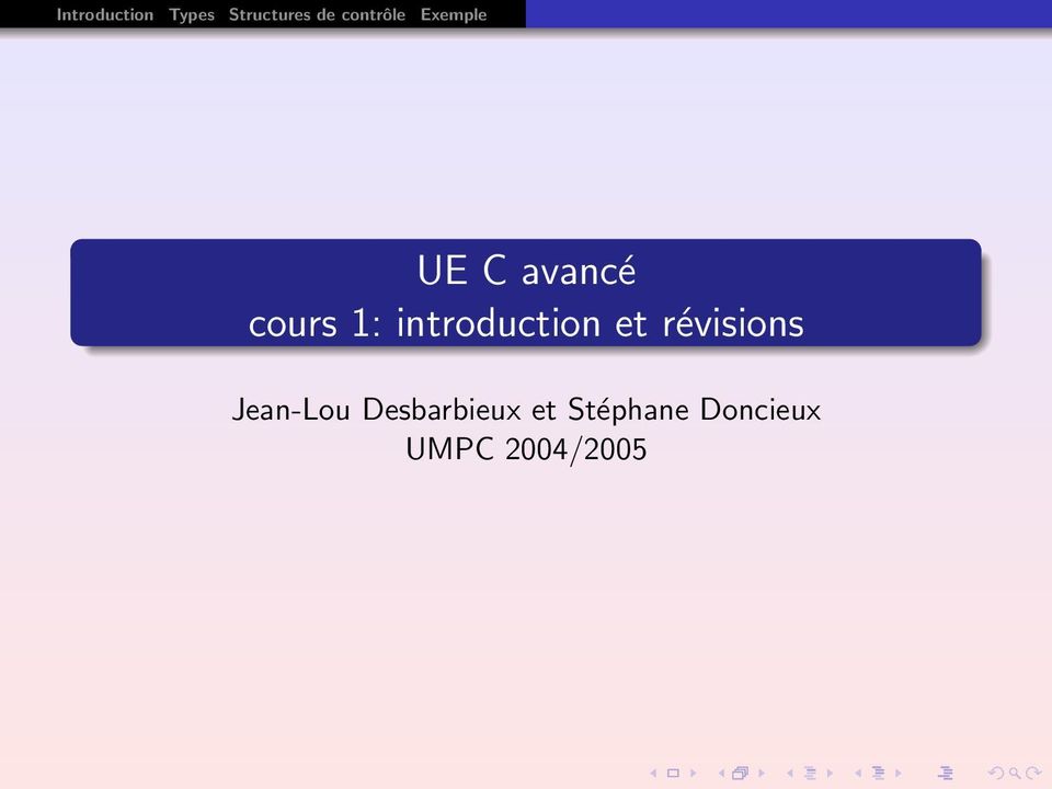 introduction et révisions Jean-Lou