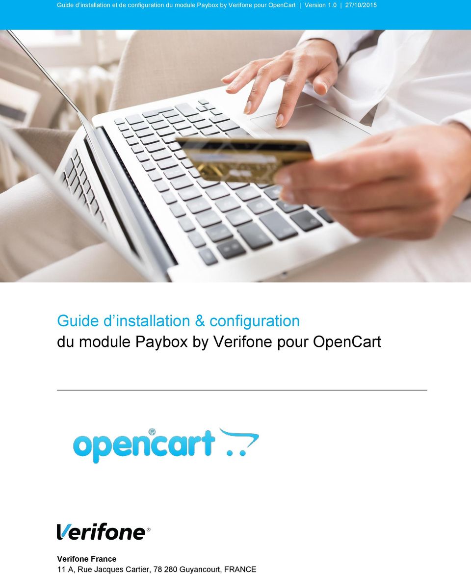 OpenCart Verifone France 11 A, Rue