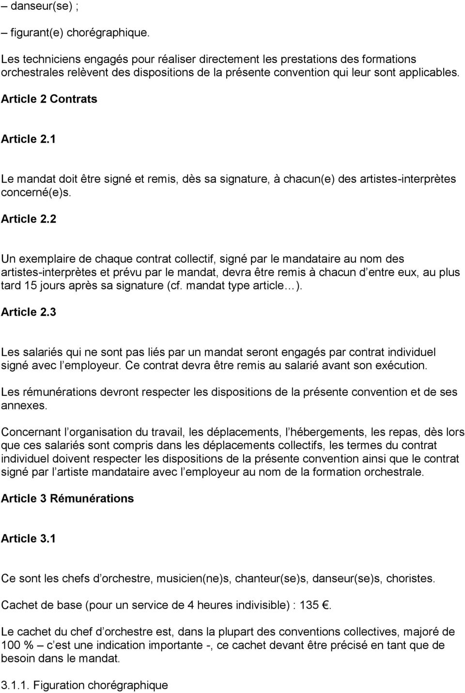 Article 2 Contrats Article 2.