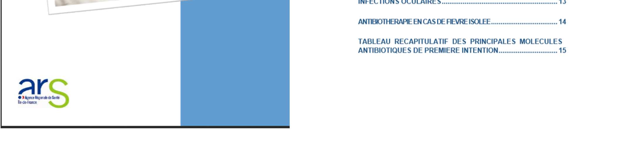 Action de l ARS IDF 2012 KIT ANTIBIOTIQUE Les recommandations en antibiothérapie Cahier des charges: Traiter