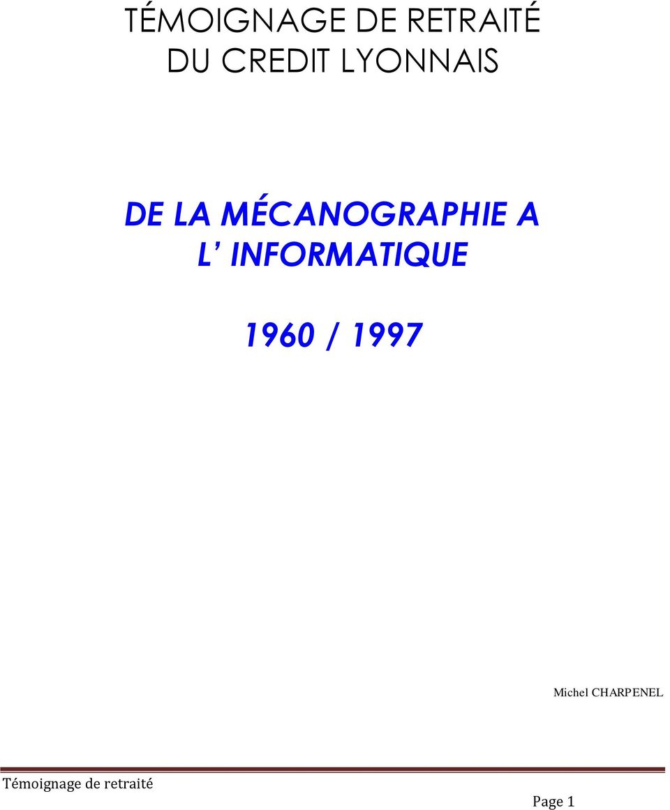 MÉCANOGRAPHIE A L