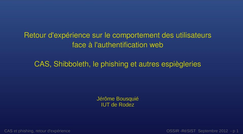 Shibboleth, le phishing et autres espiègleries
