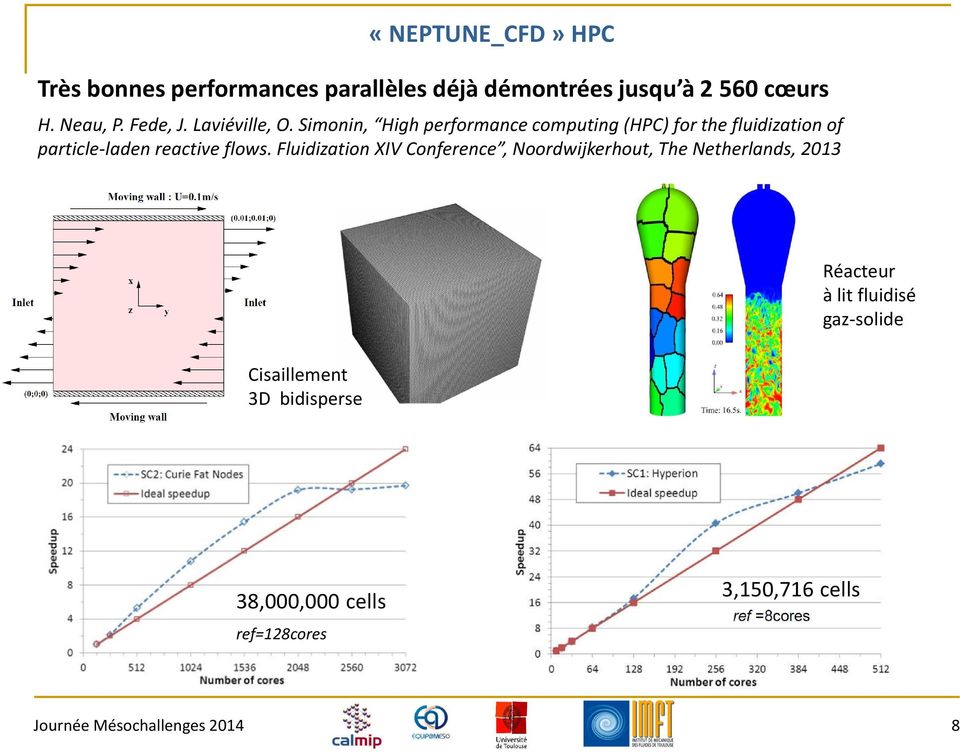Simonin, High performance computing(hpc) for the fluidizationof particle-laden reactive flows.