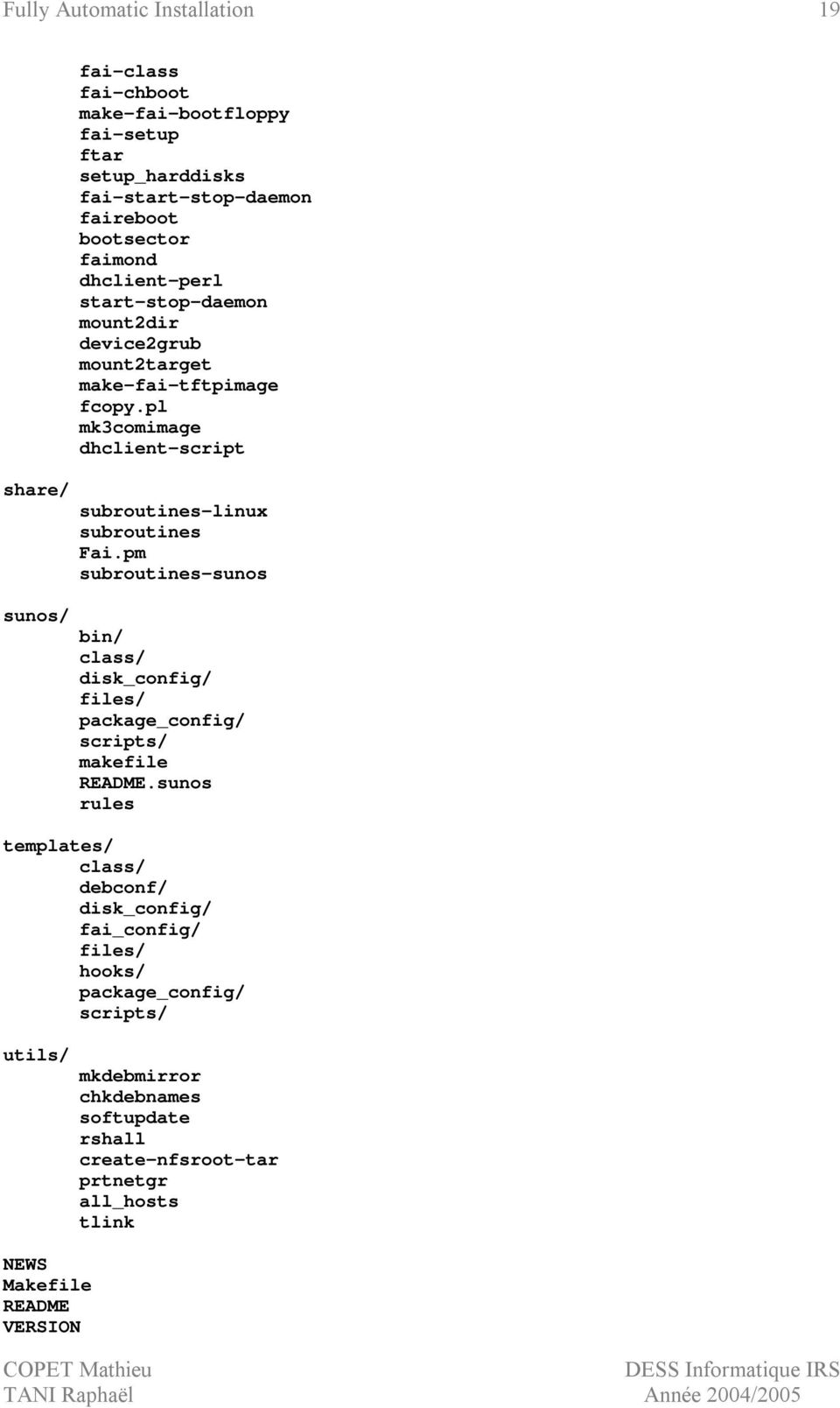 pl mk3comimage dhclient-script subroutines-linux subroutines Fai.pm subroutines-sunos bin/ class/ disk_config/ files/ package_config/ scripts/ makefile README.