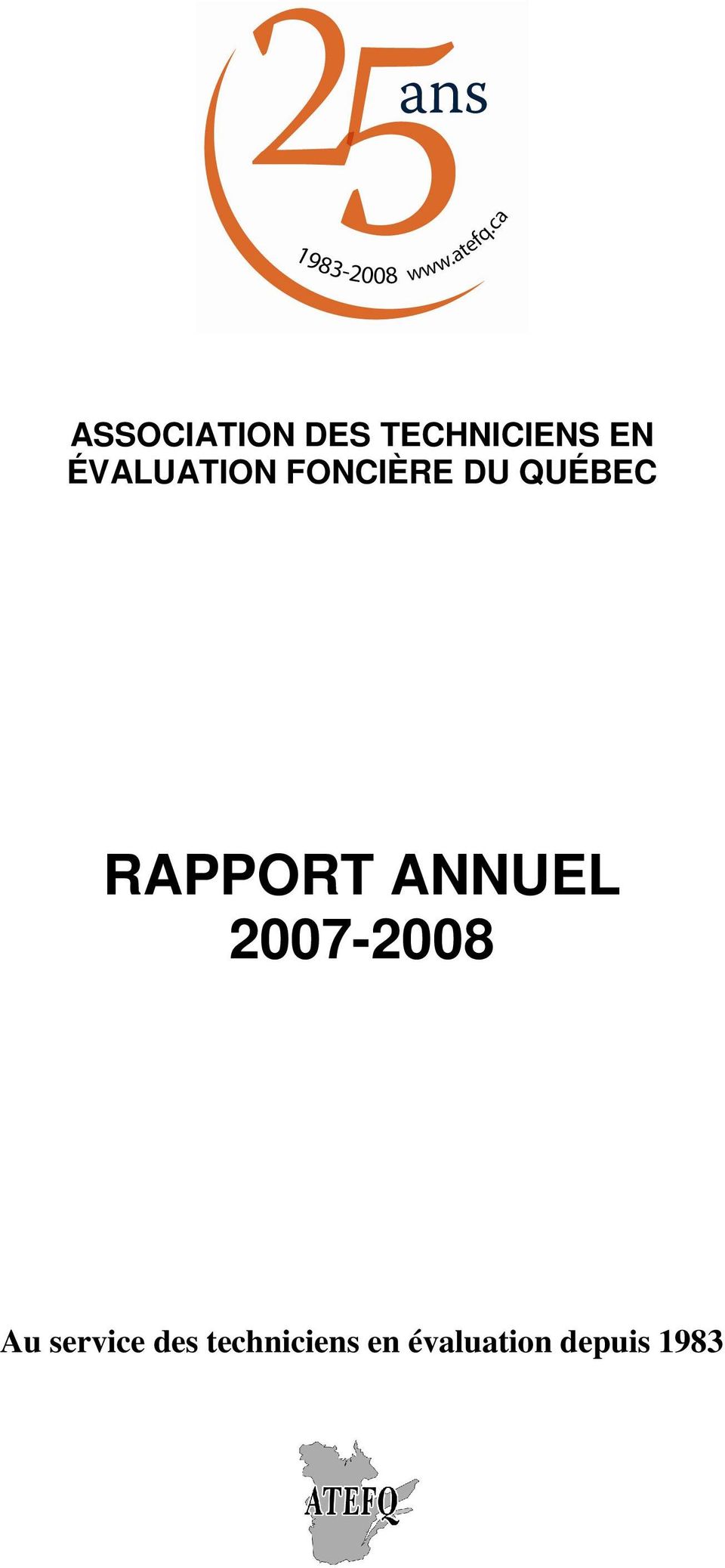 RAPPORT ANNUEL 2007-2008 Au