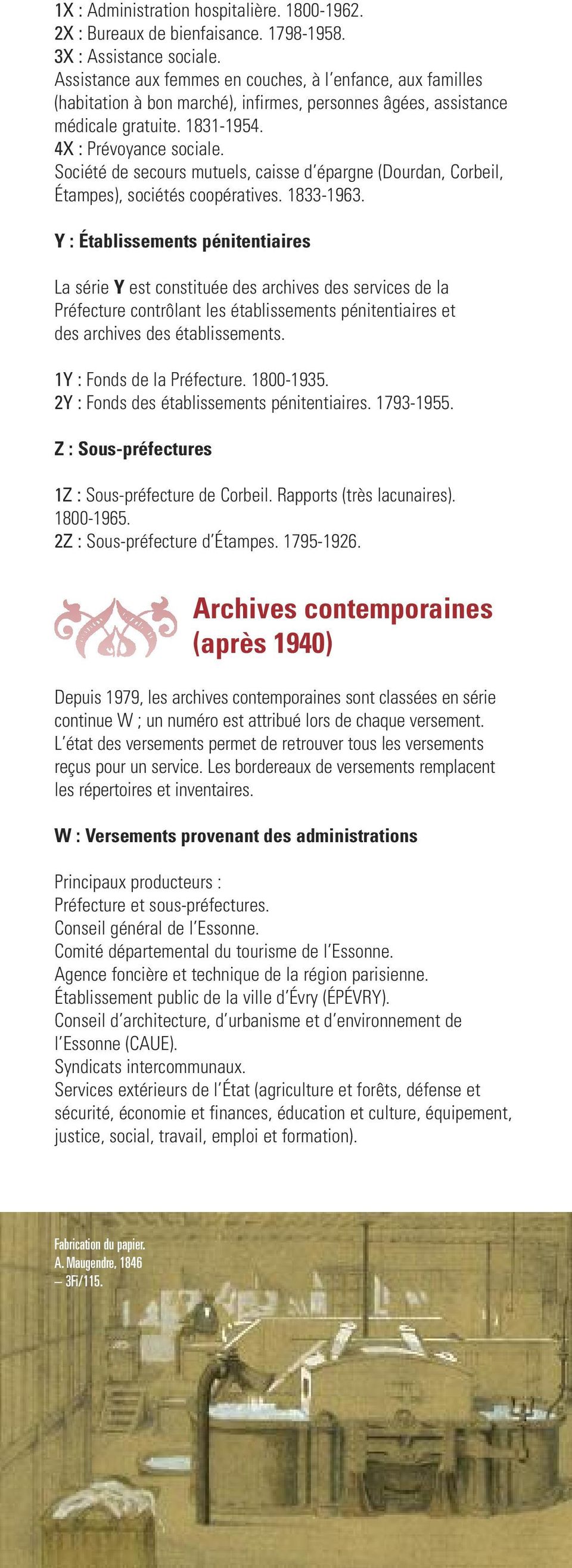 Société de secours mutuels, caisse d épargne (Dourdan, Corbeil, Étampes), sociétés coopératives. 1833-1963.