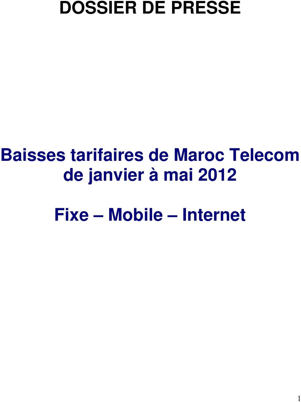 Maroc Telecom de janvier