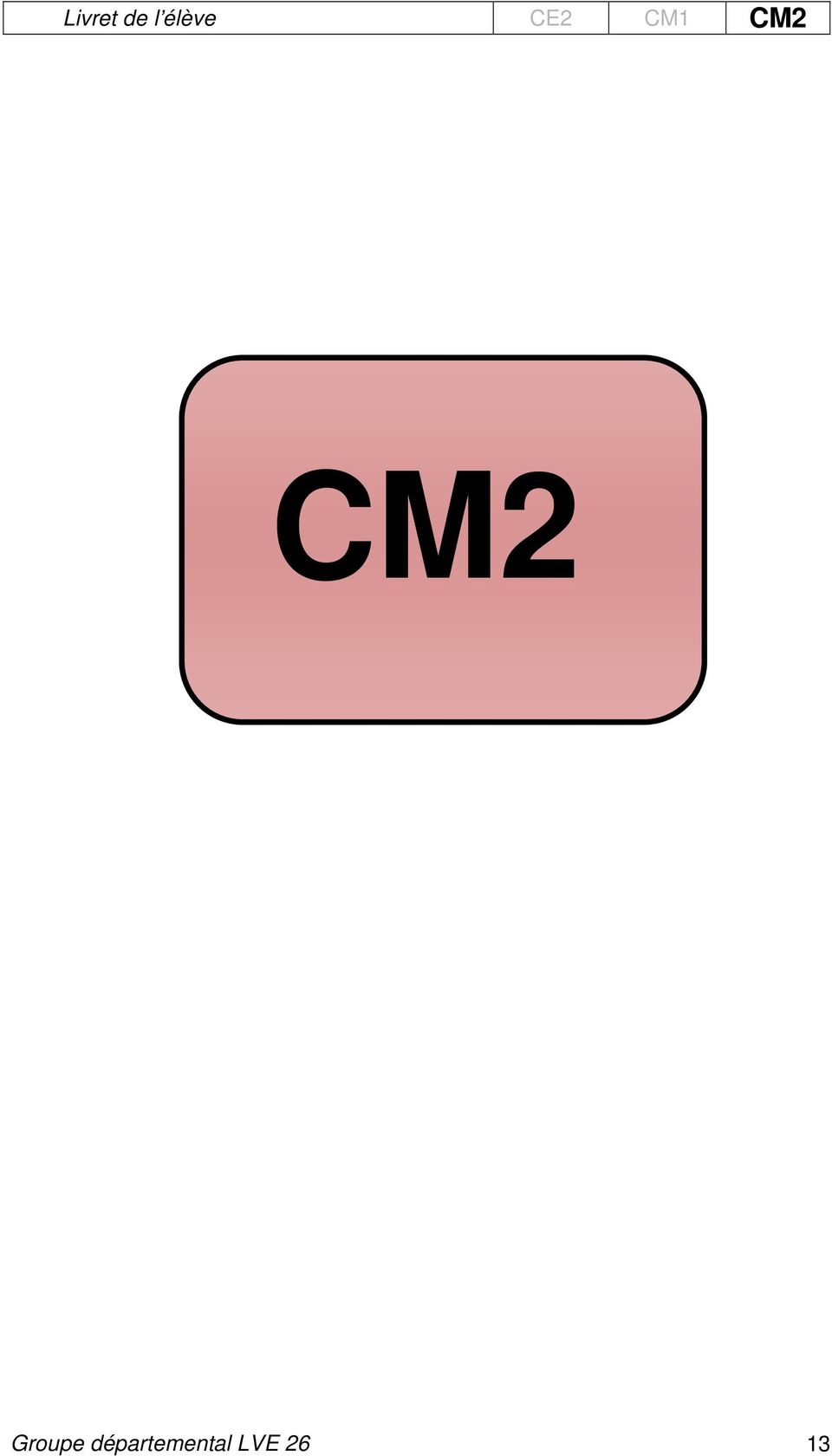 CM2 CM2 Groupe