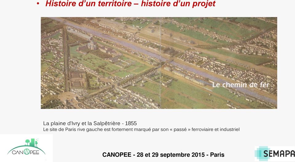 1855 Le site de Paris rive gauche est