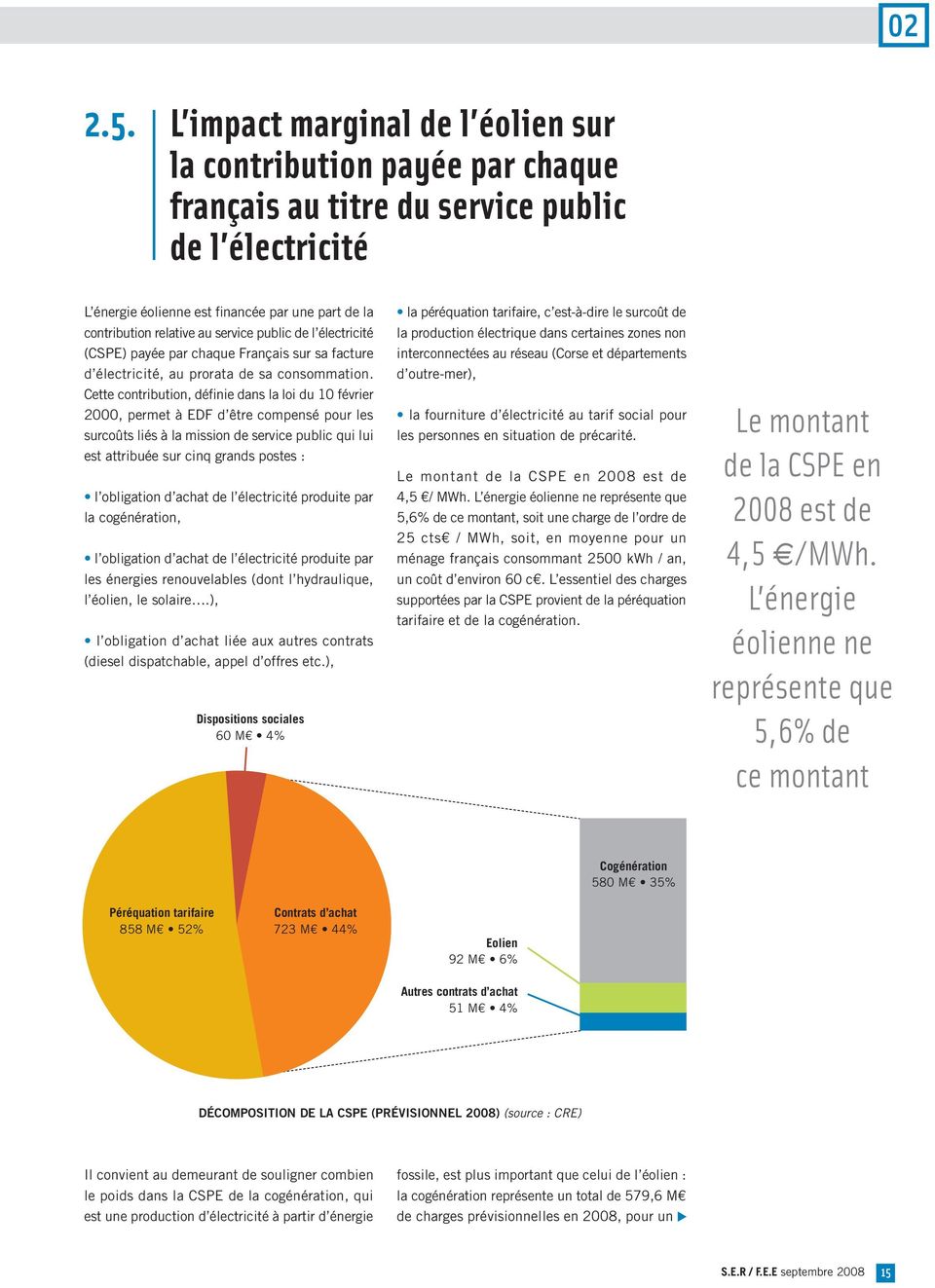 service public de l électricité (CSPE) payée par chaque Français sur sa facture d électricité, au prorata de sa consommation.