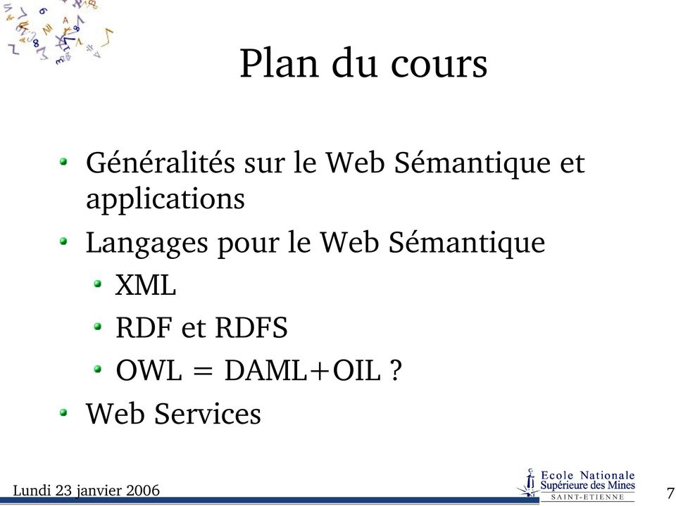 le Web Sémantique XML RDF et RDFS OWL =