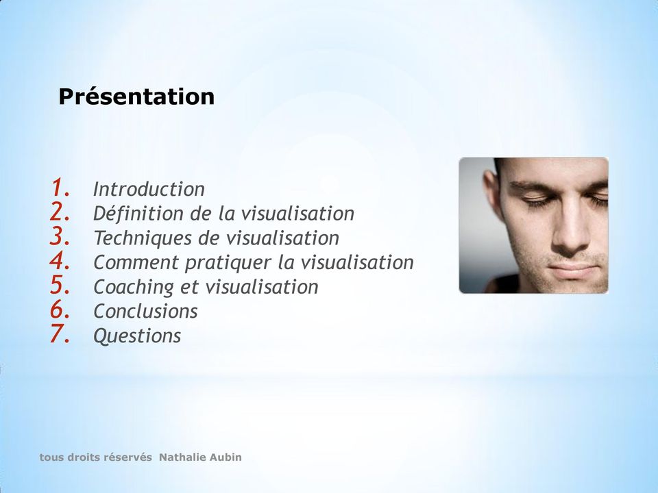 Techniques de visualisation 4.