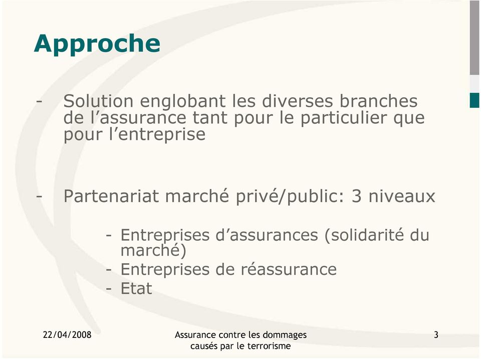 Partenariat marché privé/public: 3 niveaux - Entreprises d