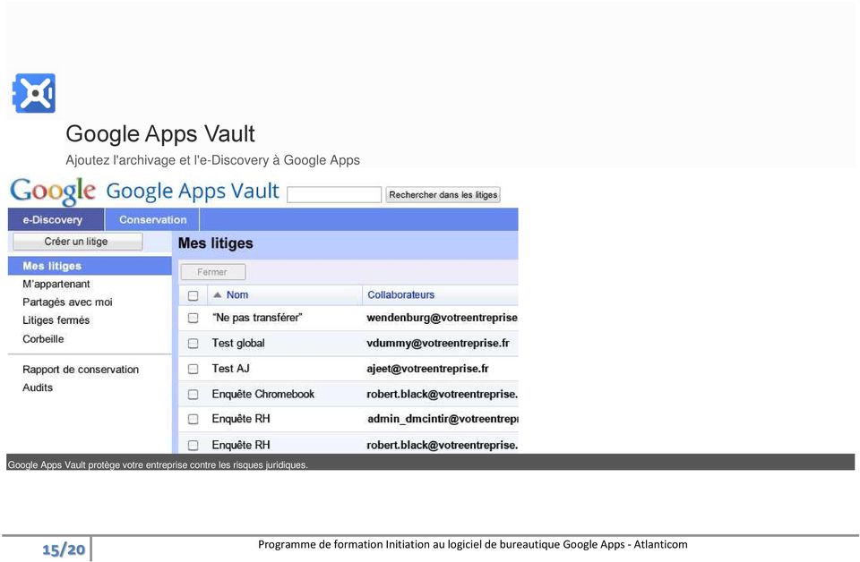 Google Apps Google Apps Vault
