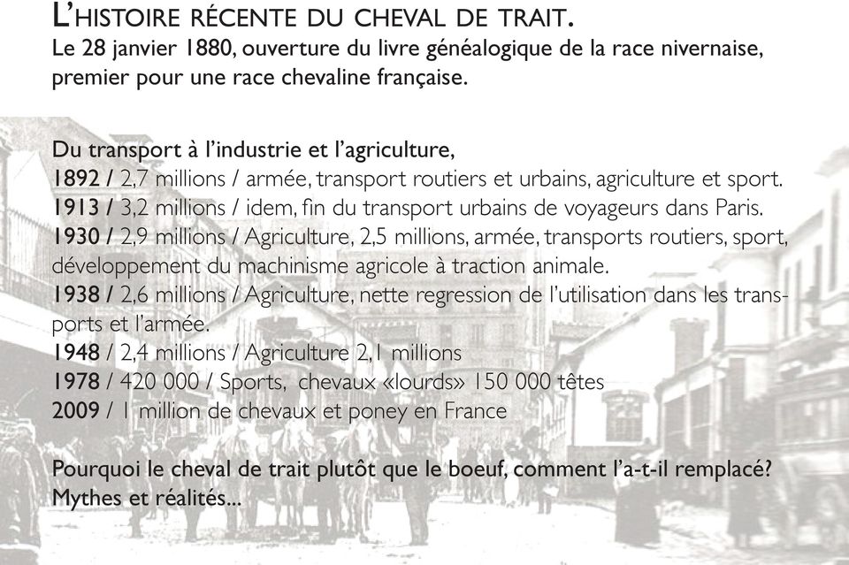 1913 / 3,2 millions / idem, fin du transport urbains de voyageurs dans Paris.